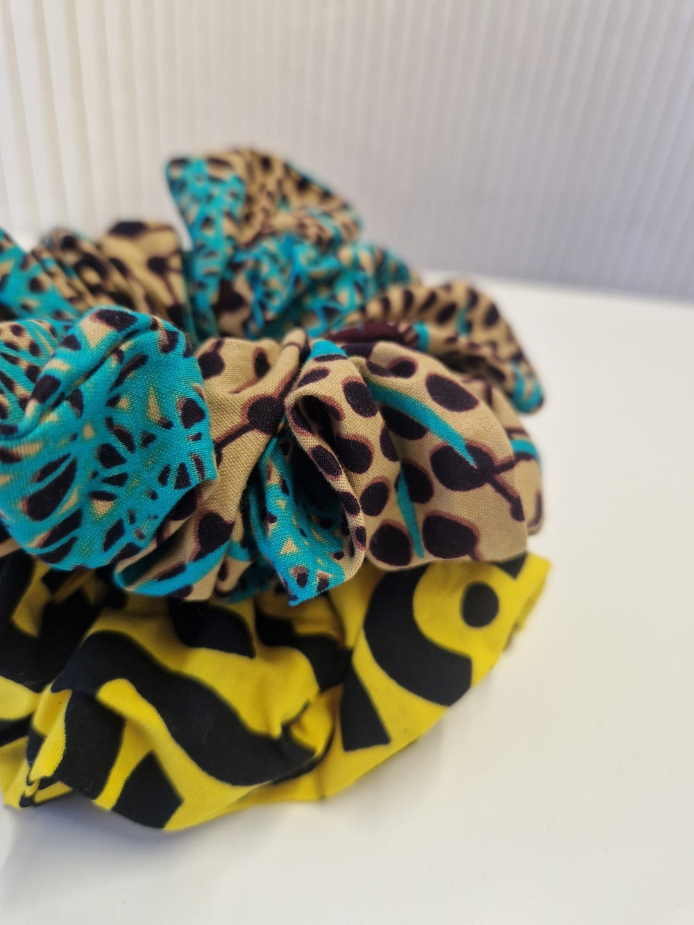 Large African Print Hair Scrunchie - Assorted Colours
