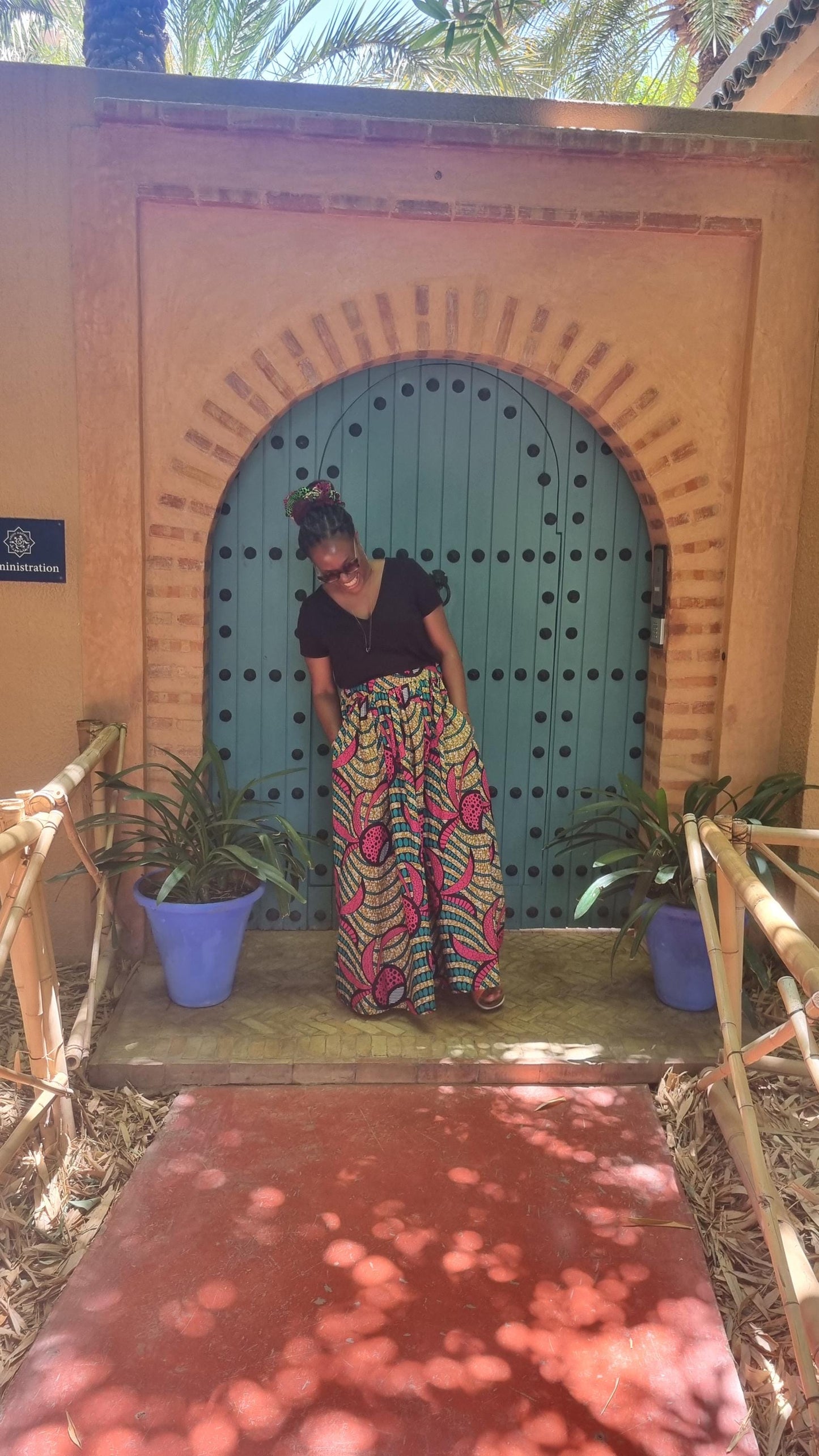 Full Length Skirt Adult Wax Print Skirt Tropical
