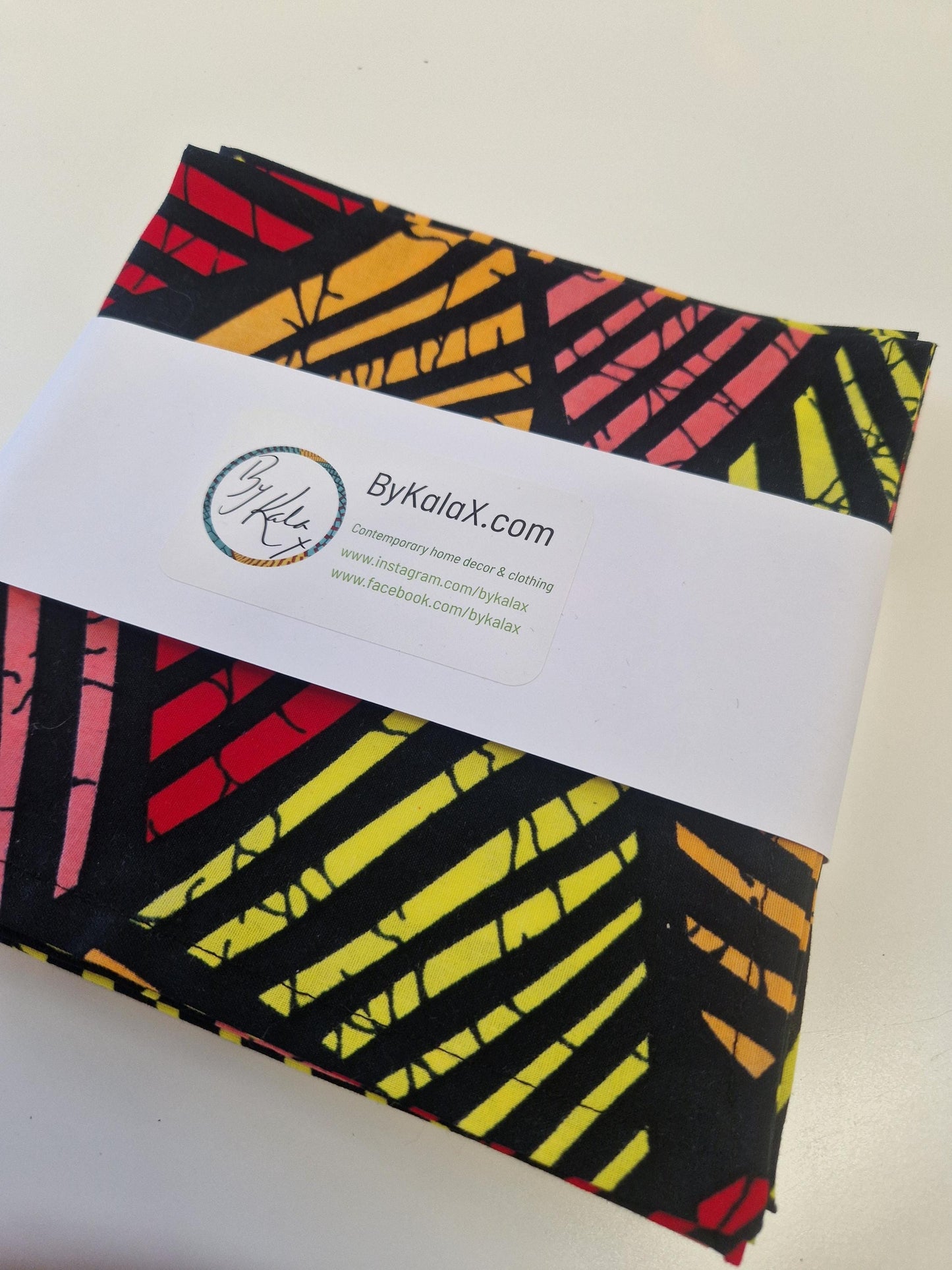 African Print Table Runner and Napkins Set - Mixed