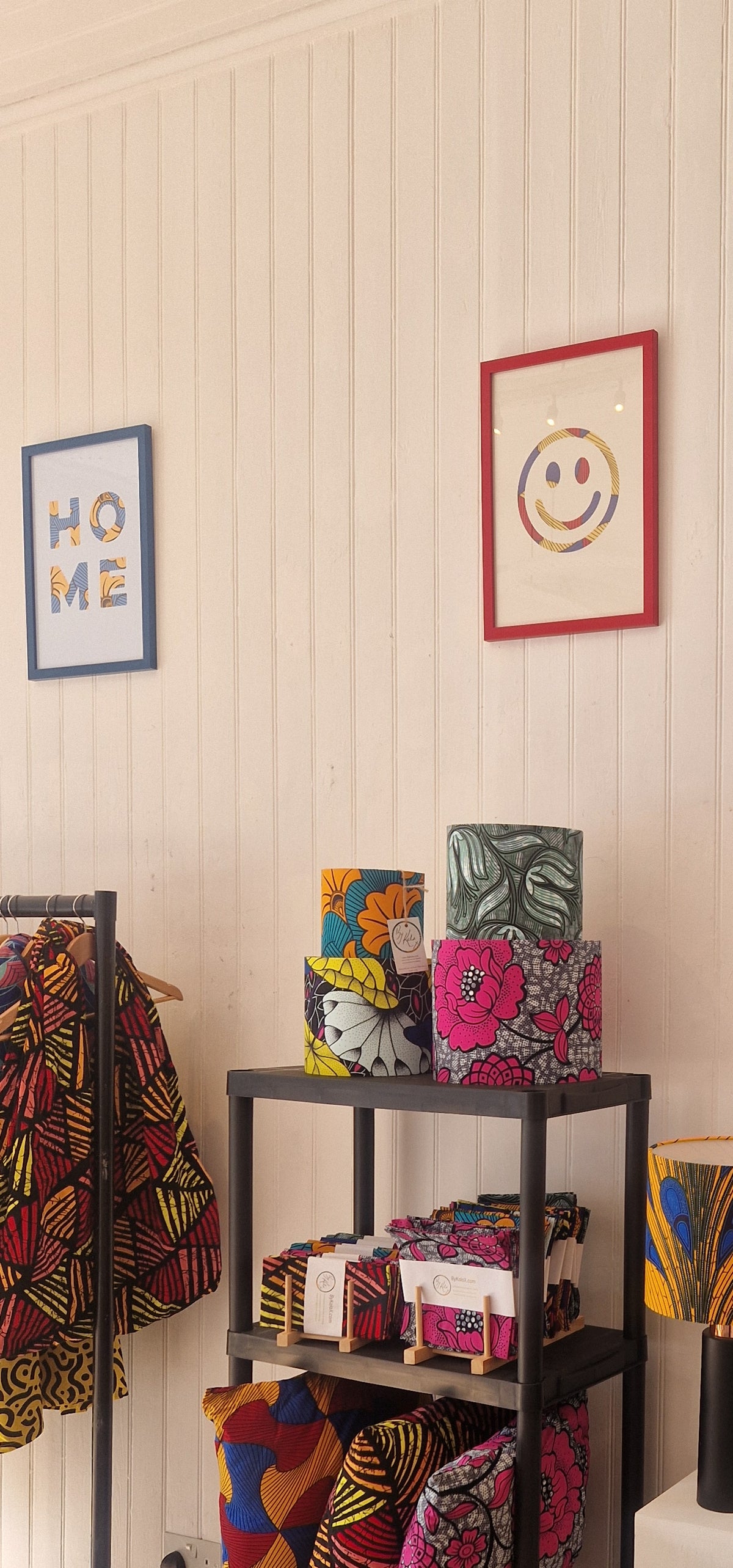 African Print A3 Poster Set - Teal