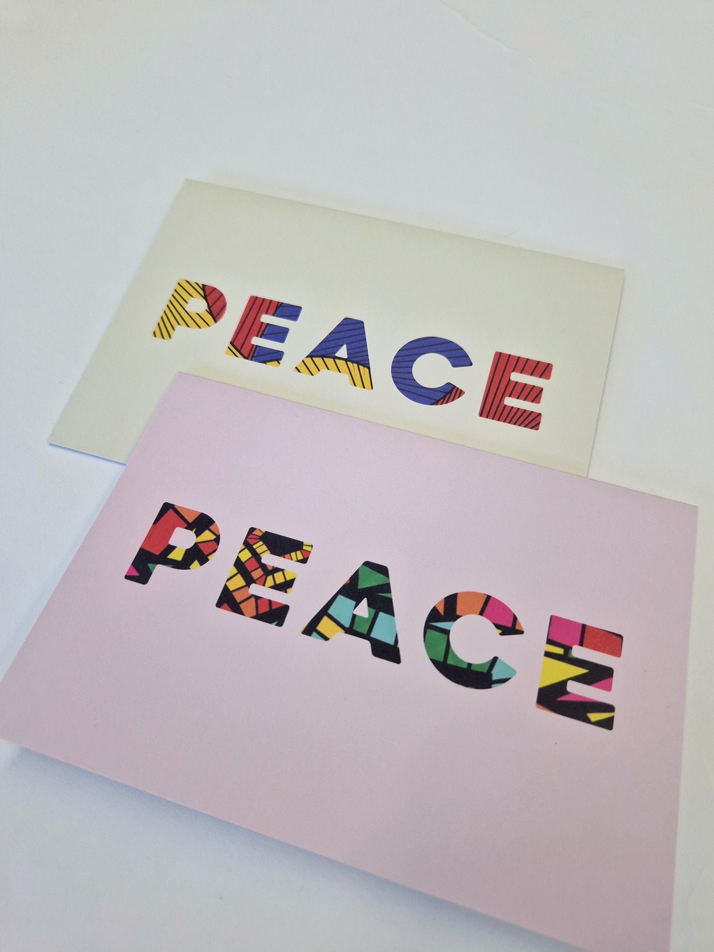 African print greeting card - Peace