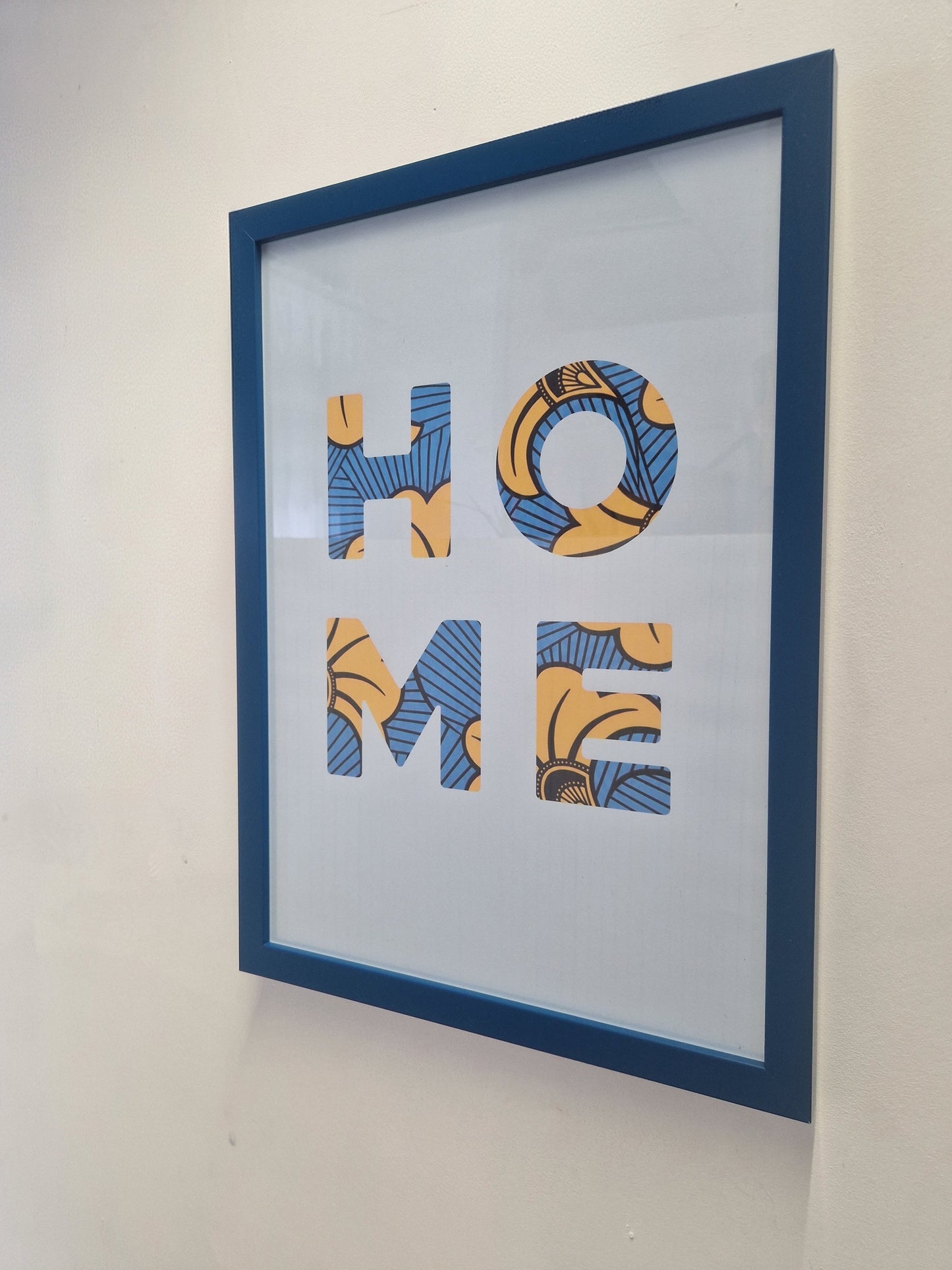 African Print A3 Poster Set - Teal