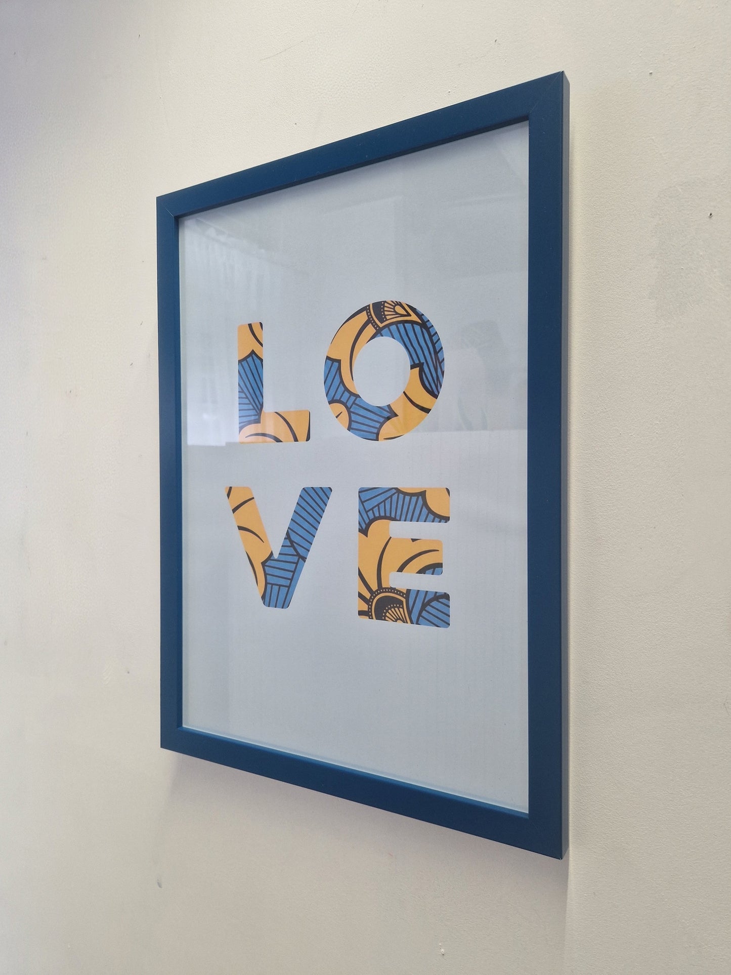 African Print A3 Poster Set - Teal