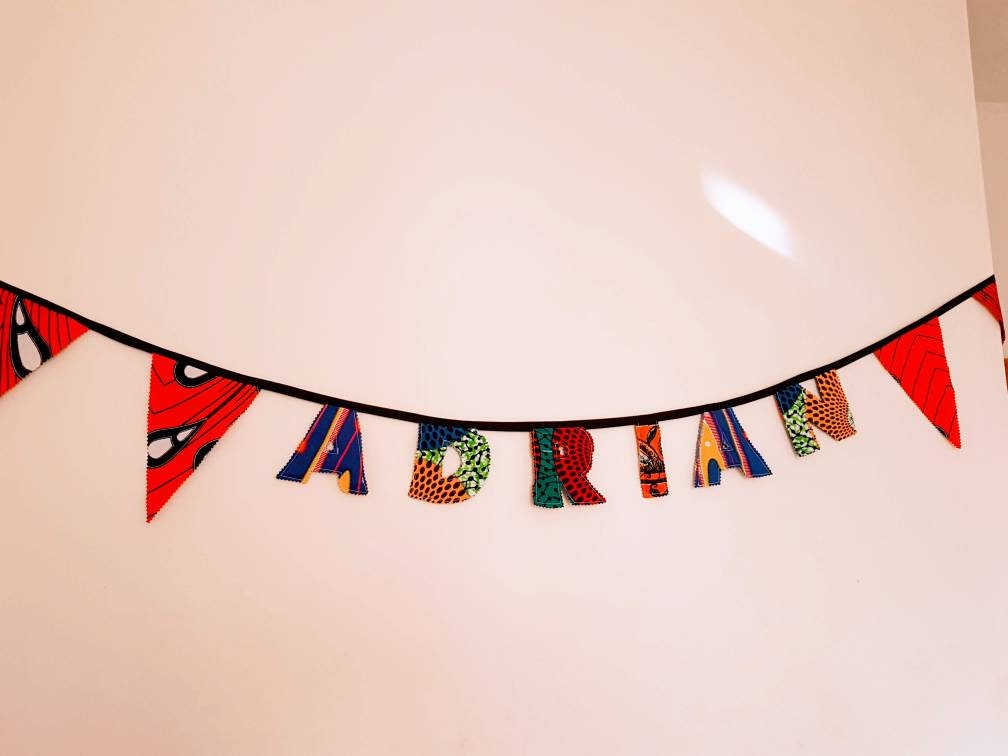 Personalised African Print Bunting