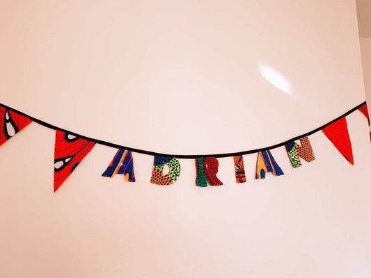 Personalised African Print Bunting