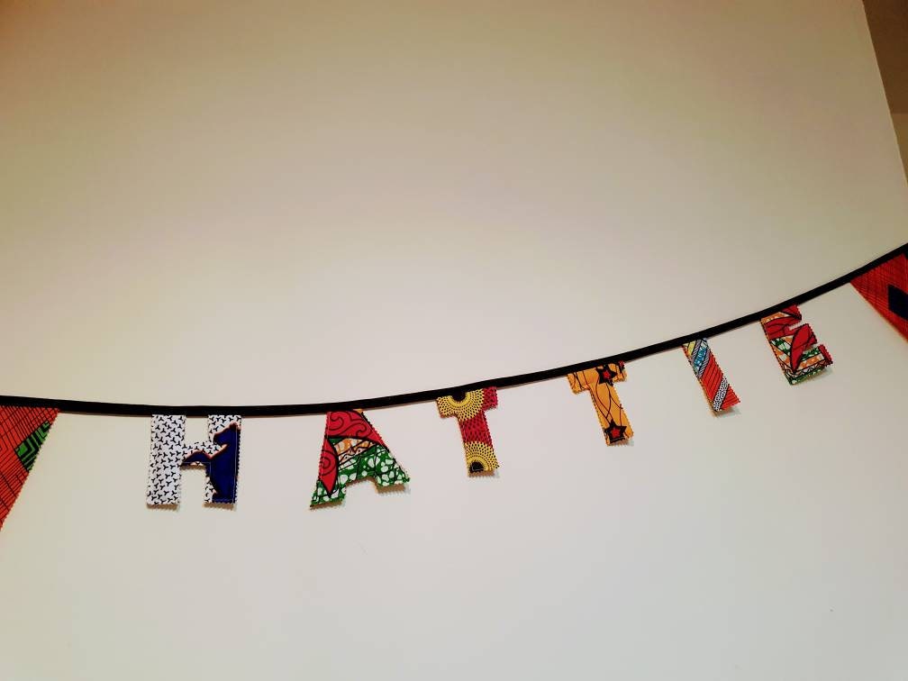 Personalised African Print Bunting