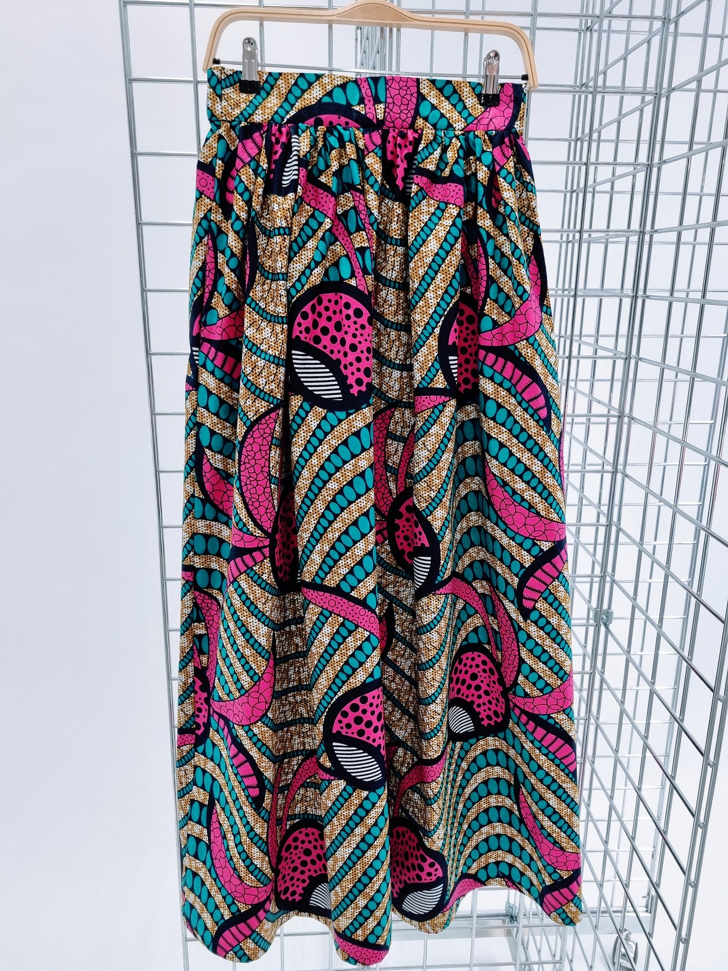 Full Length Skirt Adult Wax Print Skirt Tropical