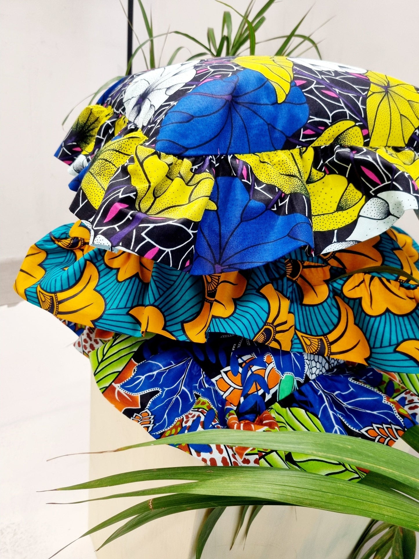 African Print Statement Ruffle Cushion - Assorted Patterns