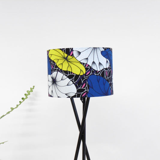 African Print Lampshade 15-45cm - Blue Floral