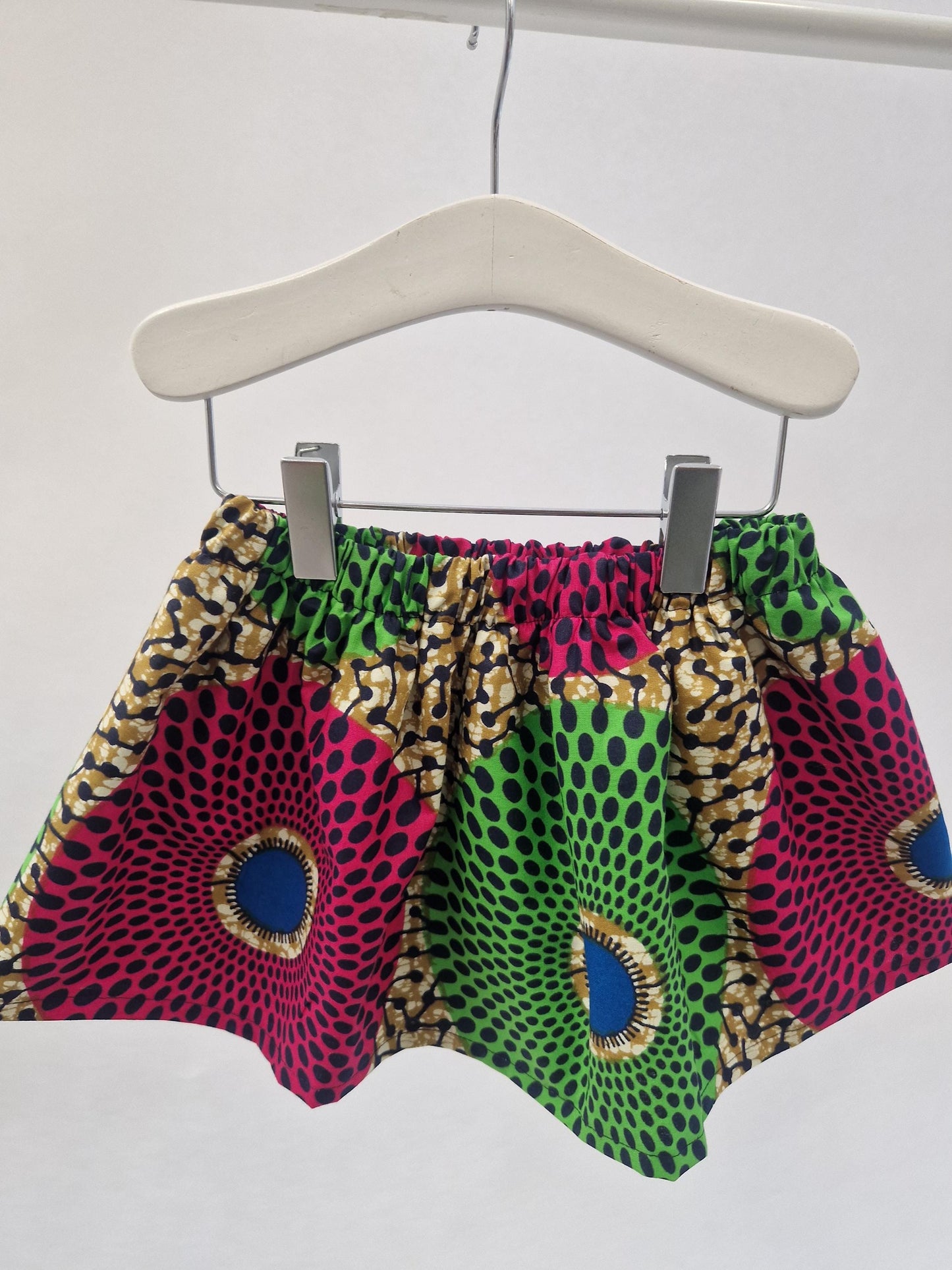 Dashiki African Print Baby Girl Skirt & Matching Headwrap (newborn - 3 years)