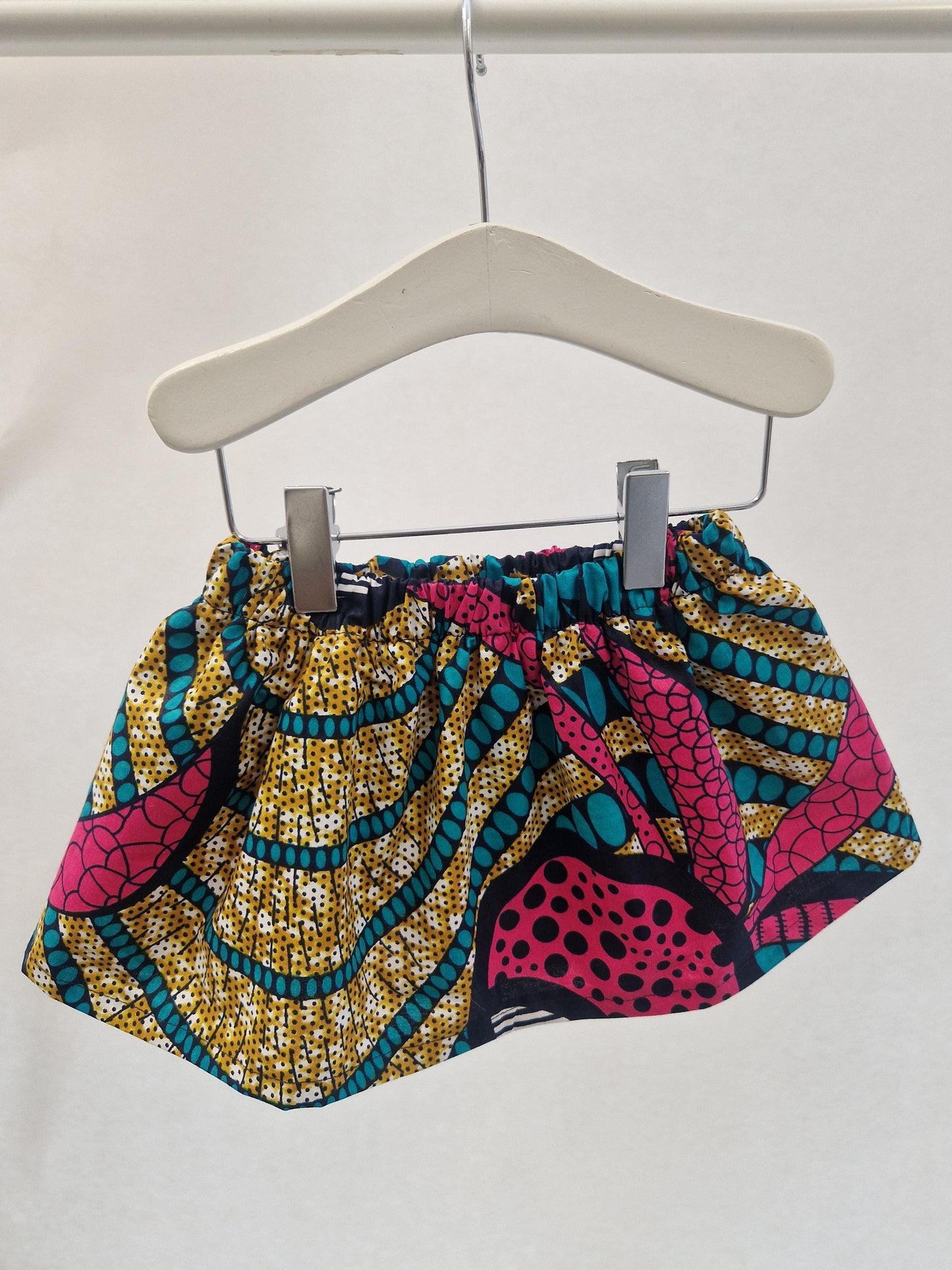 Dashiki African Print Baby Girl Skirt & Matching Headwrap (newborn - 3 years)