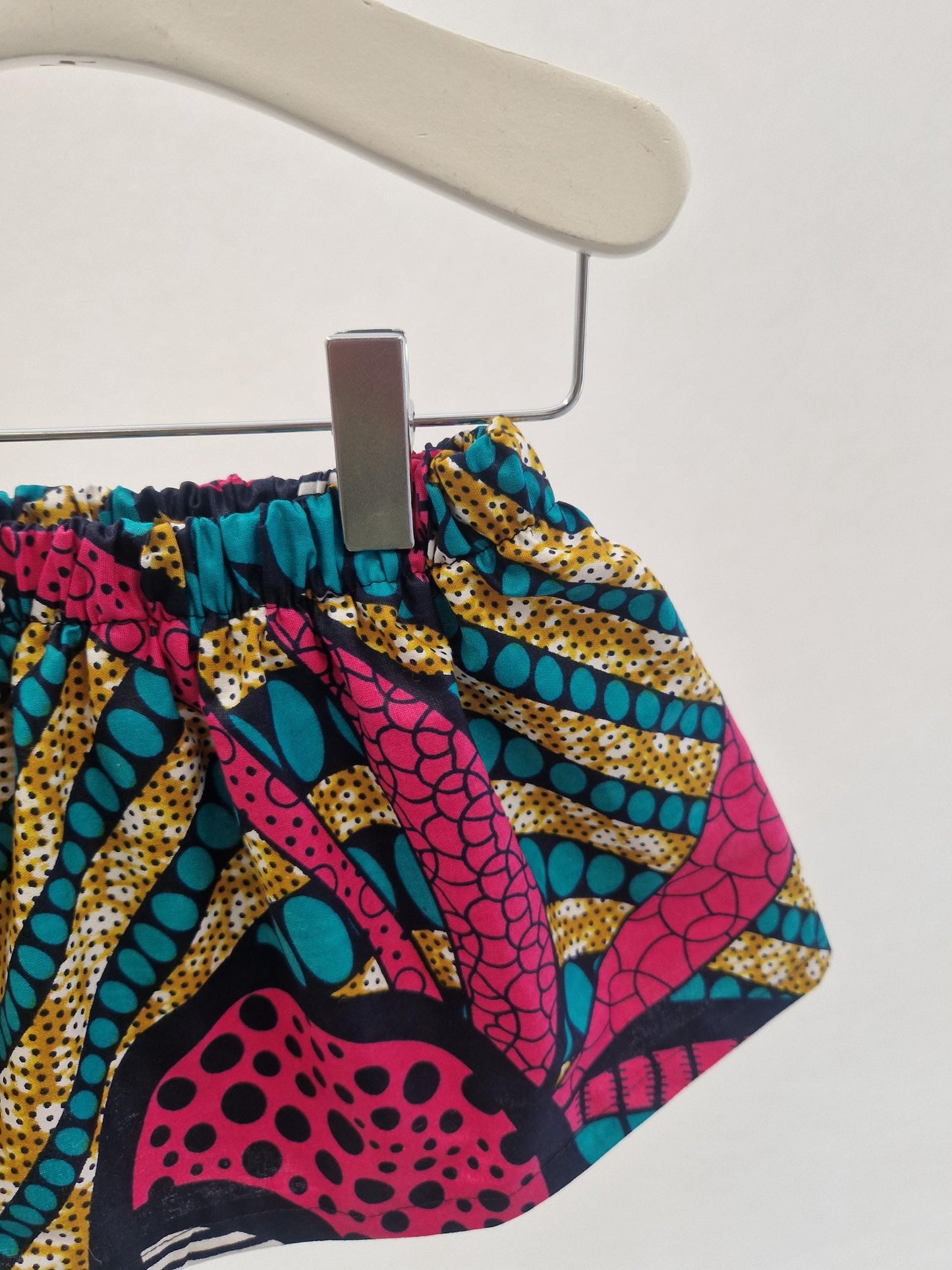 African Print Skirt & Matching Hairtie (0-9years), Tropical