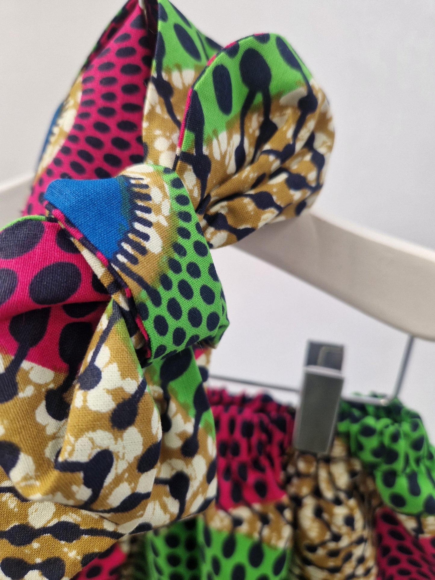 African Print Skirt & Matching Hairtie (0-9years) - Circle