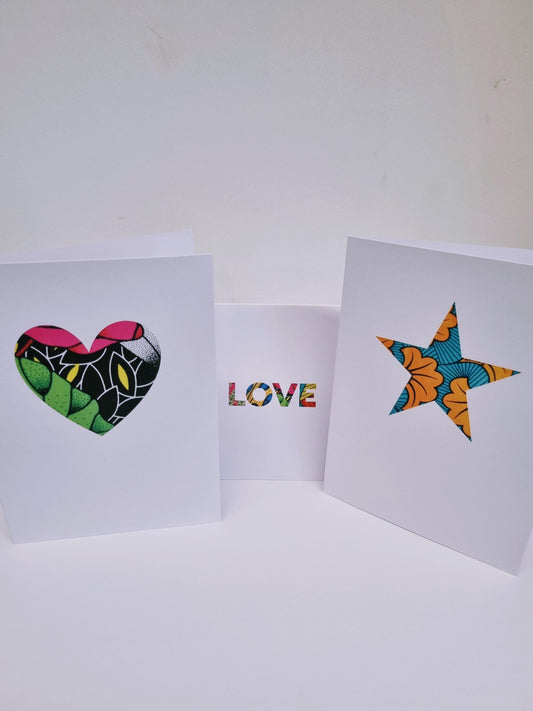 African Print Greeting Cards - Assorted