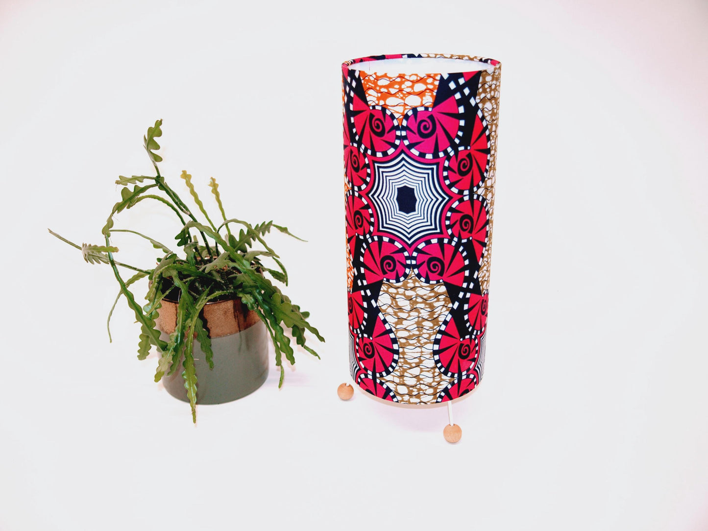 African Print Table Lamp - Exotic Splash
