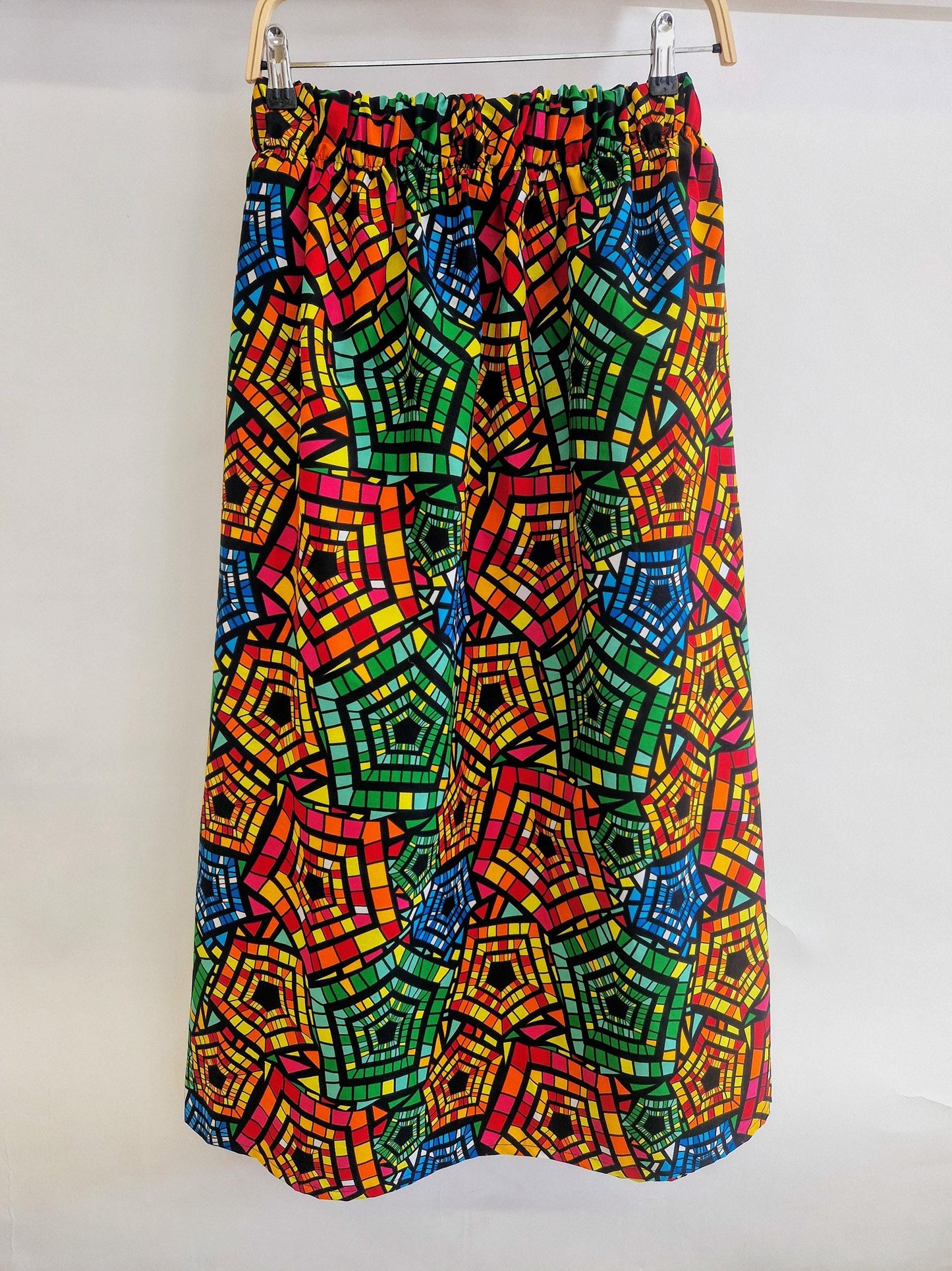 Full Length Adult African Print Skirt Adult Skirt - multi