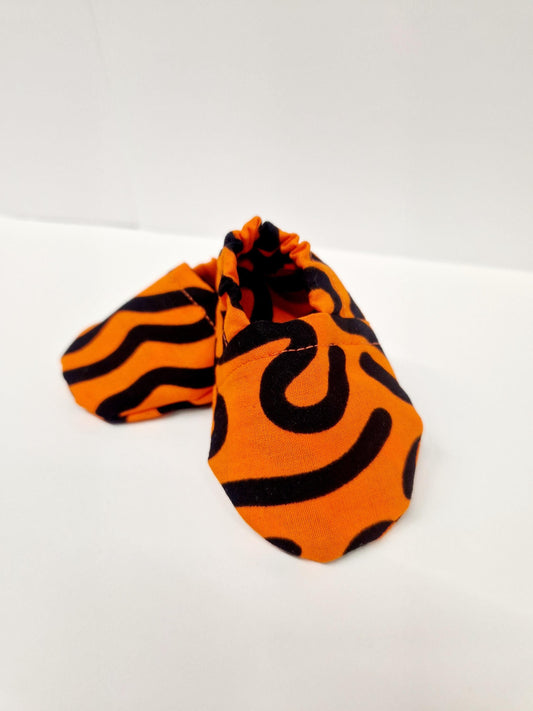 Baby Booties / Crib Shoes 0-12 months - Orange