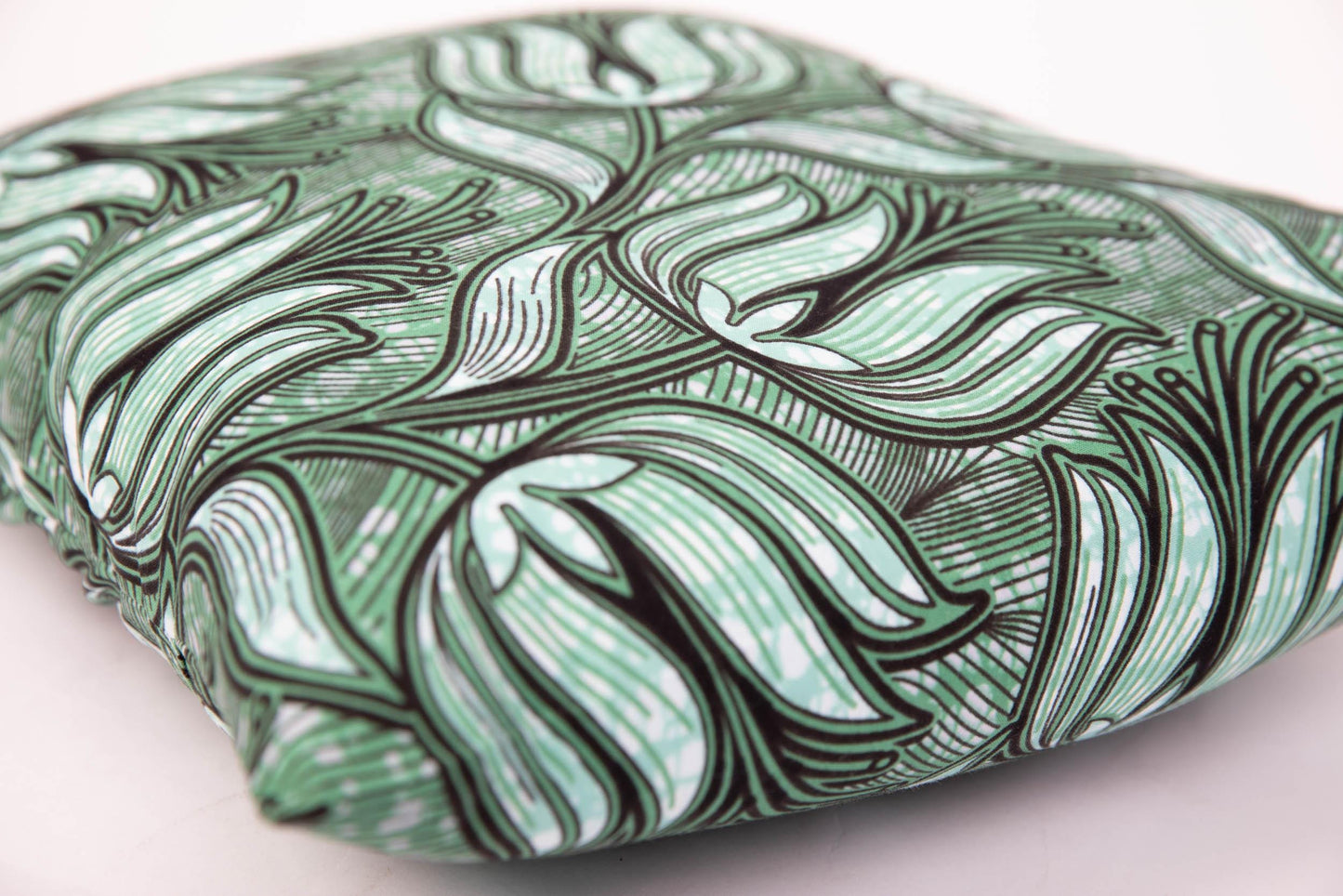 African Print Cushion Cover - Green