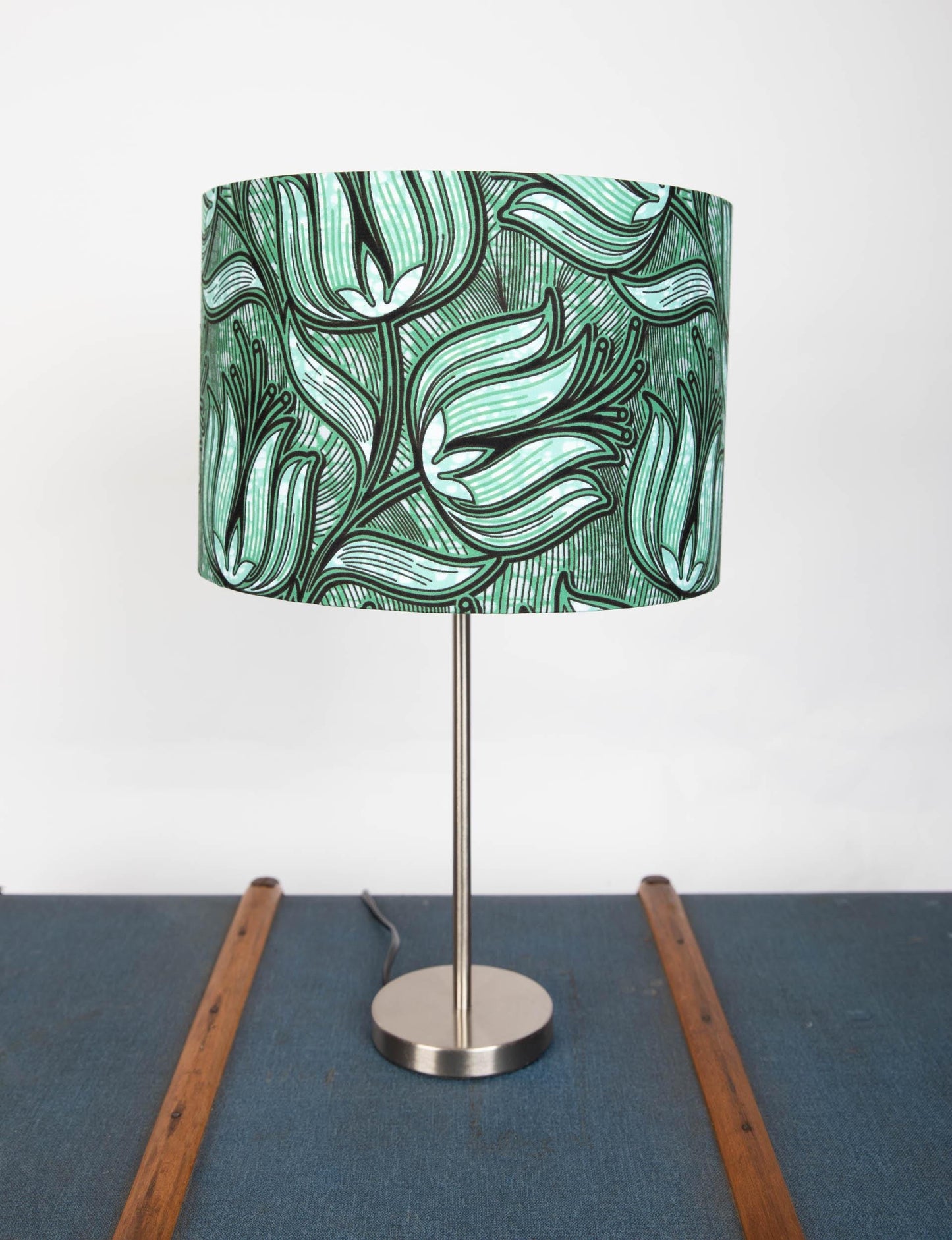 African Print Lampshade 15-45cm - Green