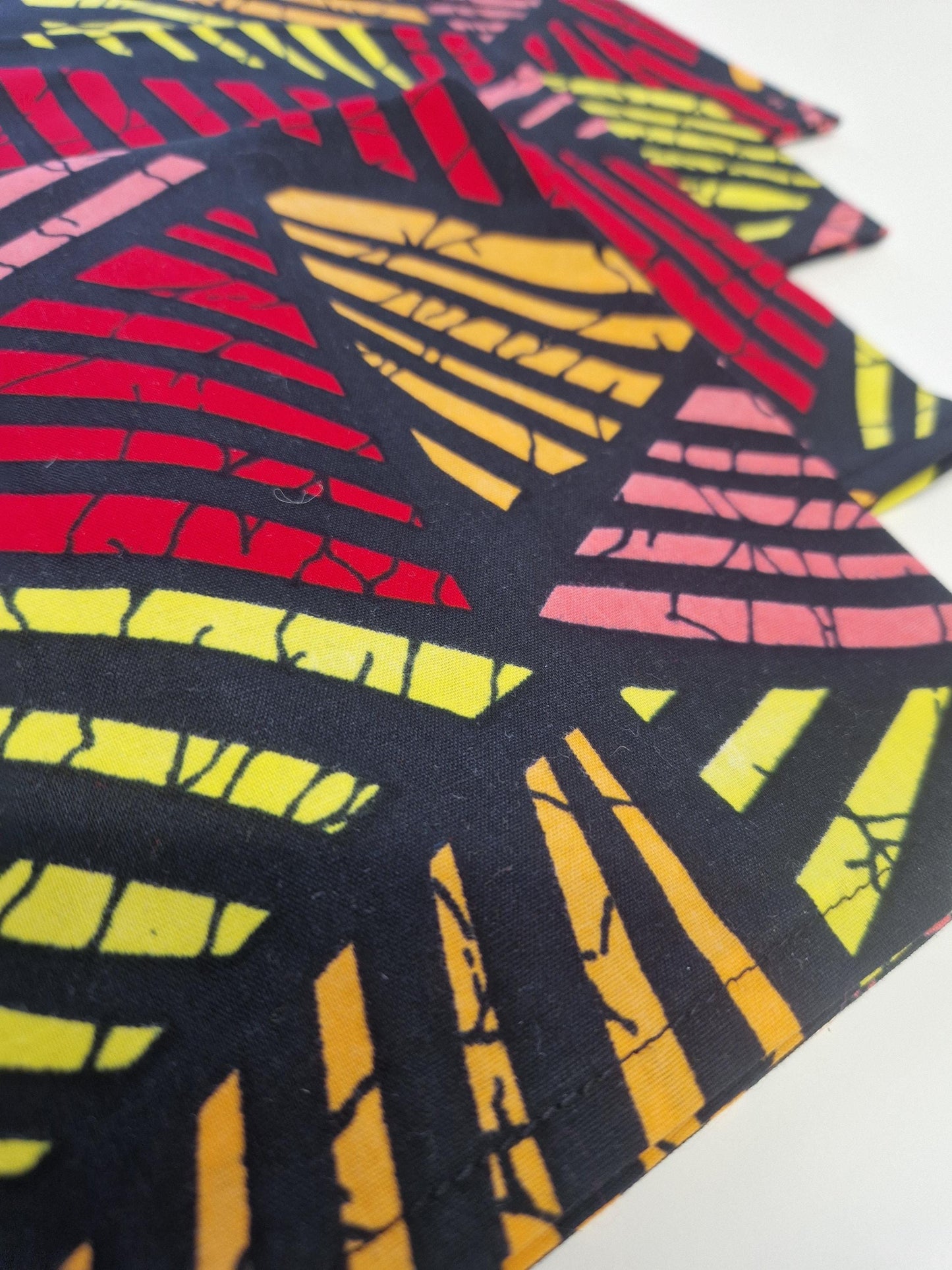 African Print Table Runner and Napkins Set - Mixed