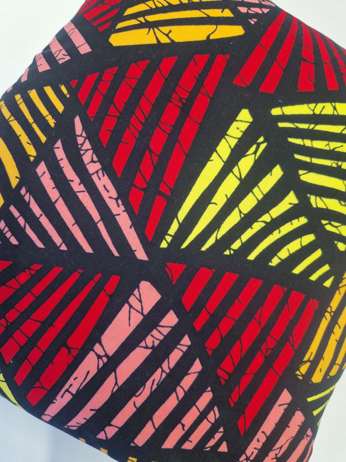 African Print Cushion Cover: Handmade Ankara Pillow, 18x18 inch - Mixed Print