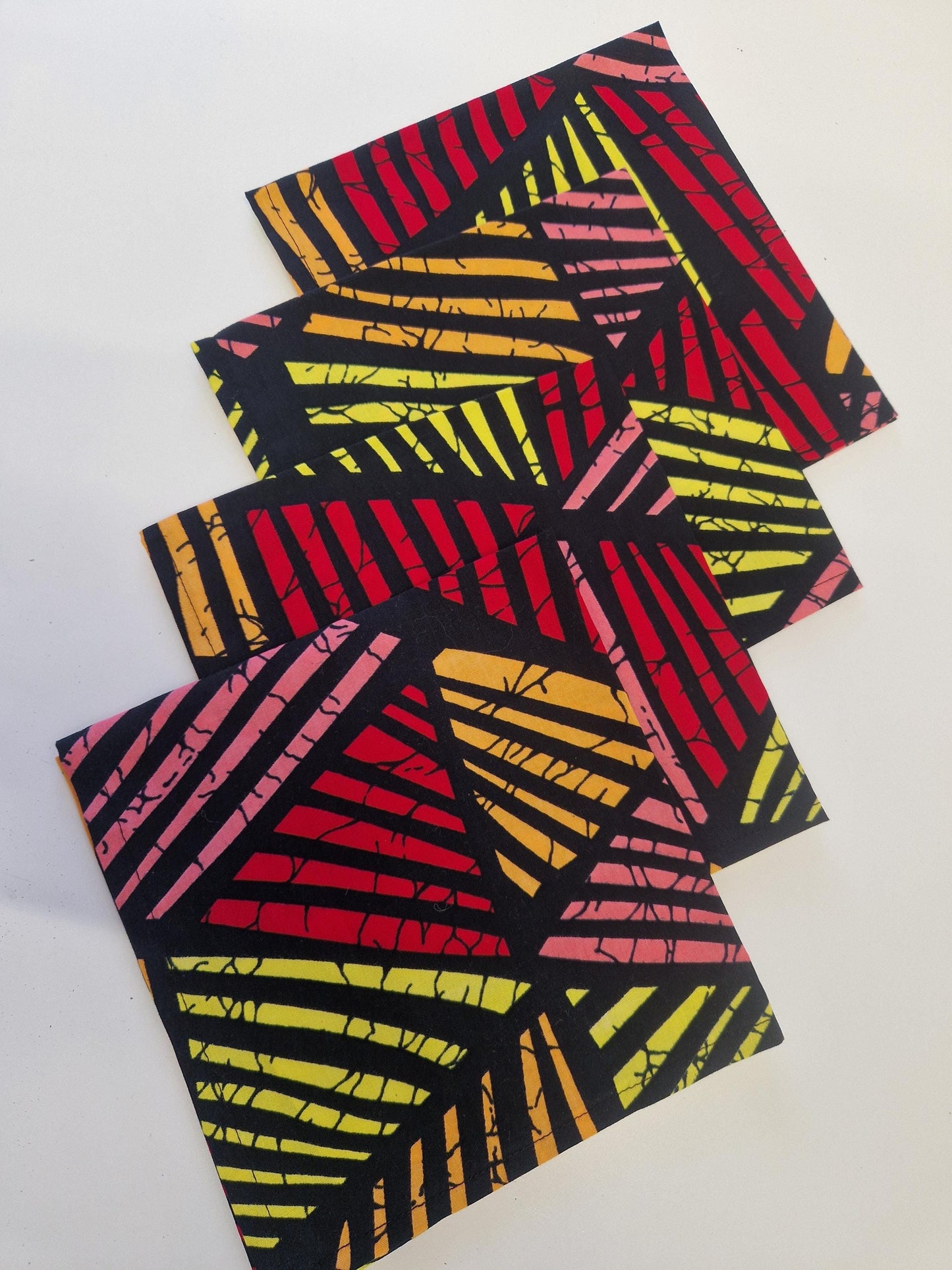 African Print Table Runner and Napkins Set - Mixed