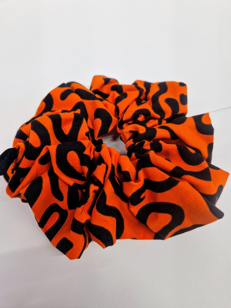 Large African Print Hair Scrunchie - Assorted Colours