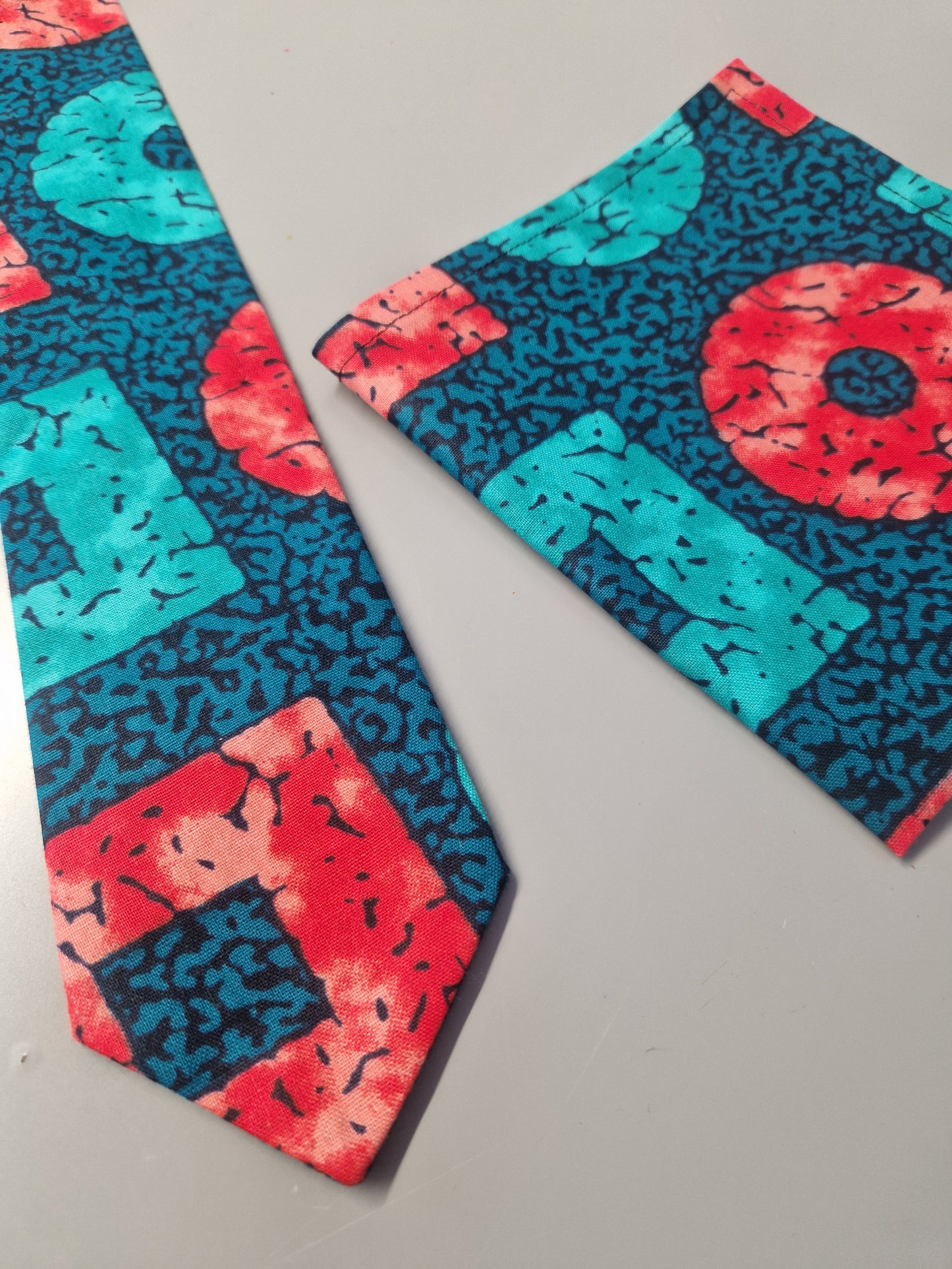 African Print Tie Gift Set - Assorted Colours