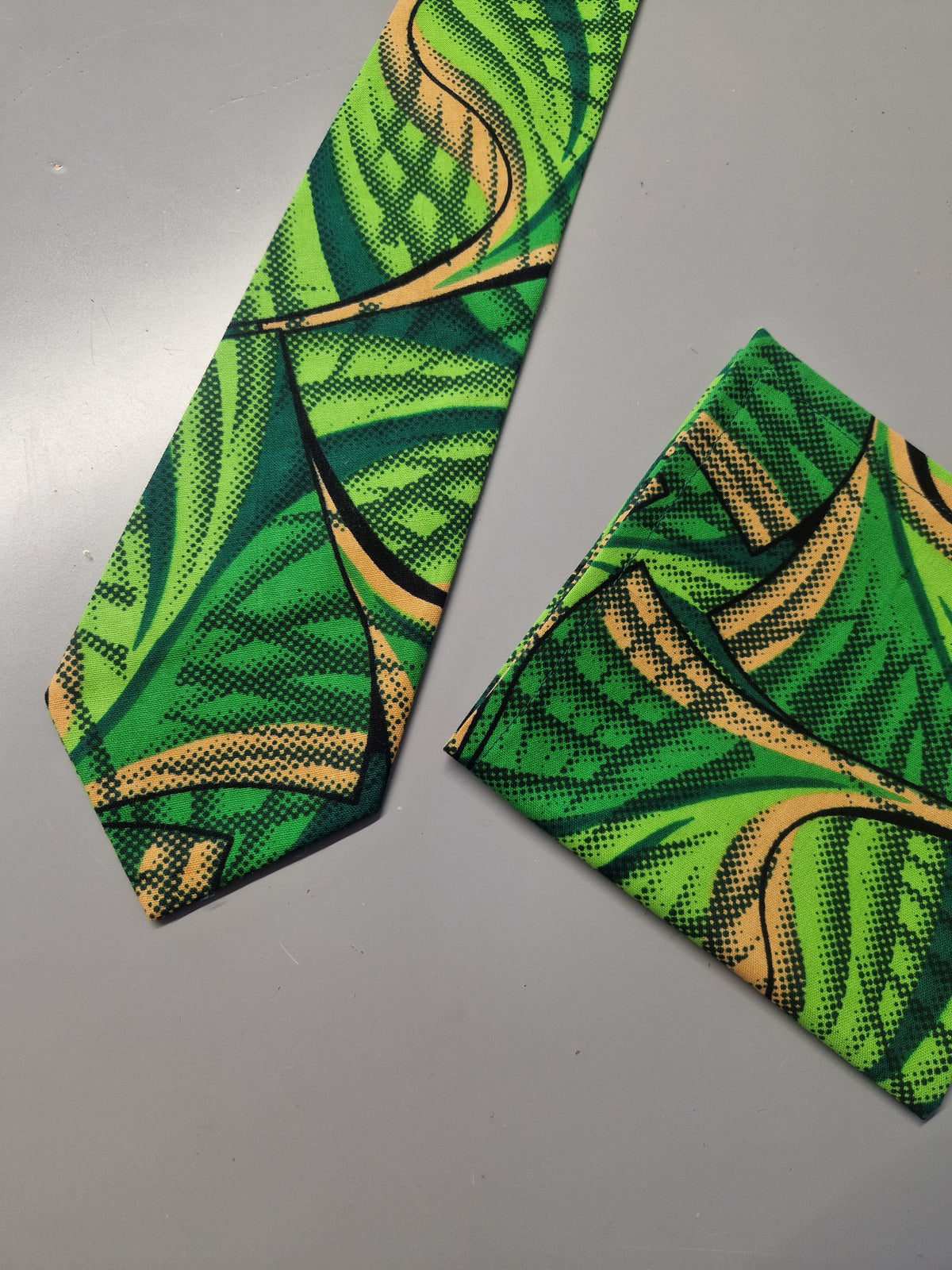 African Print Tie Gift Set - Assorted Colours