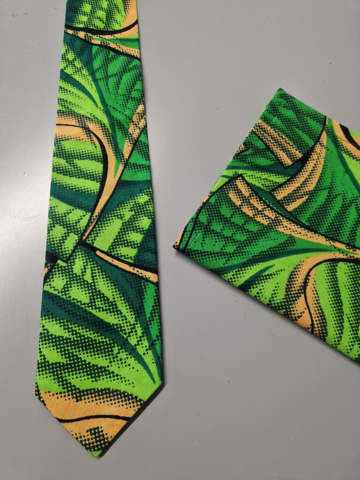 African Print Tie Gift Set - Assorted Colours