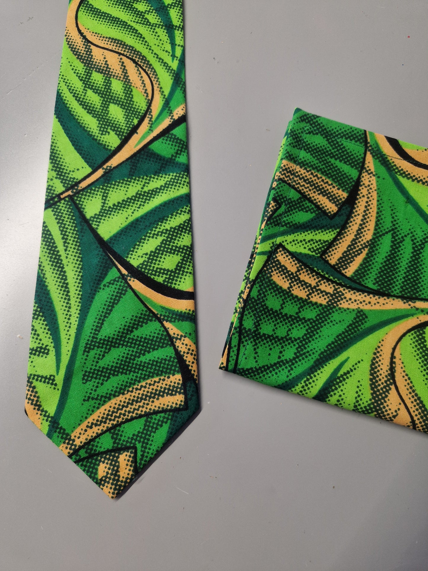 African Print Tie Gift Set - Assorted Colours