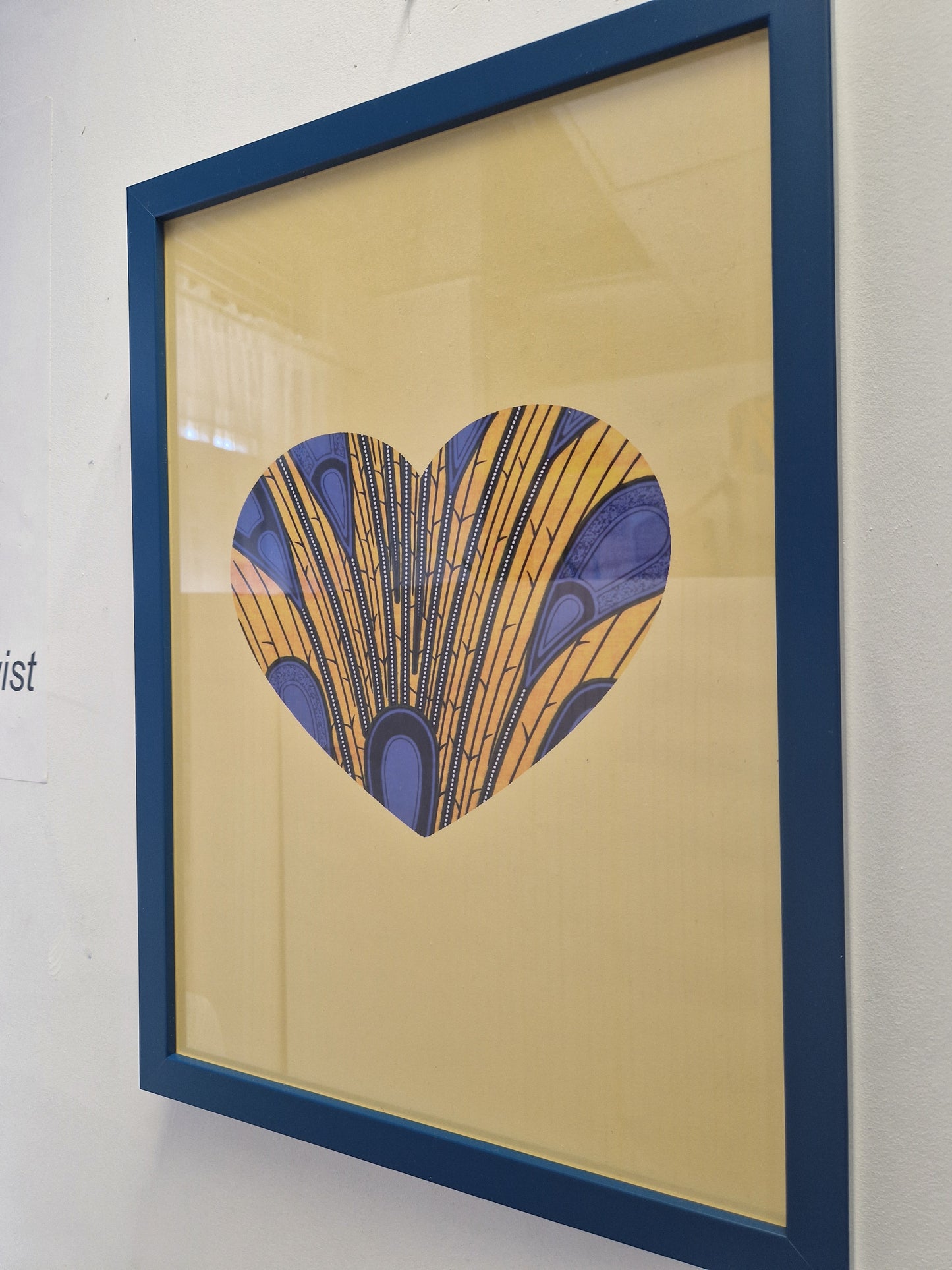 African Print A3 Poster Set - Yellow Feather