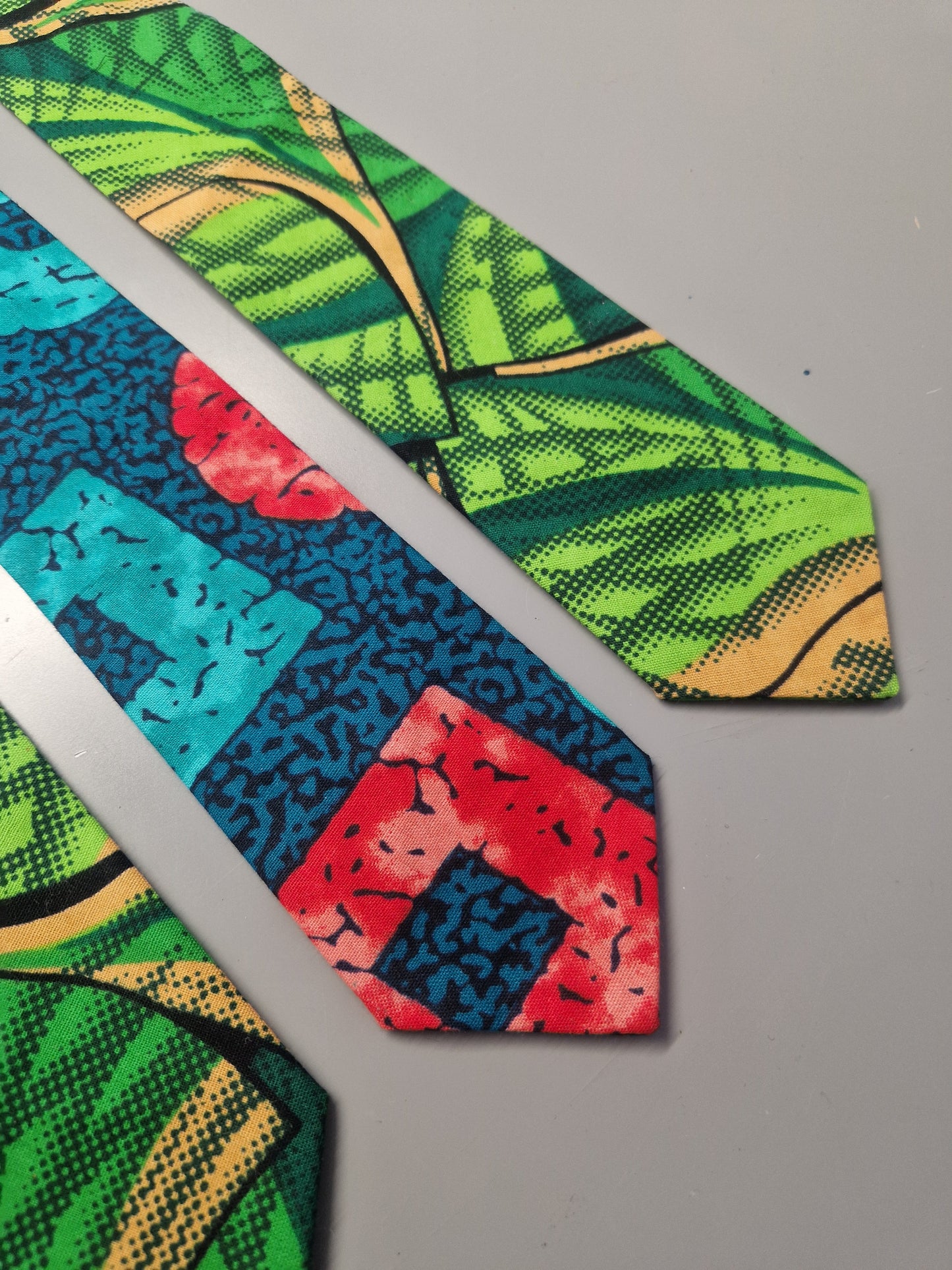 African Print Tie Gift Set - Assorted Colours