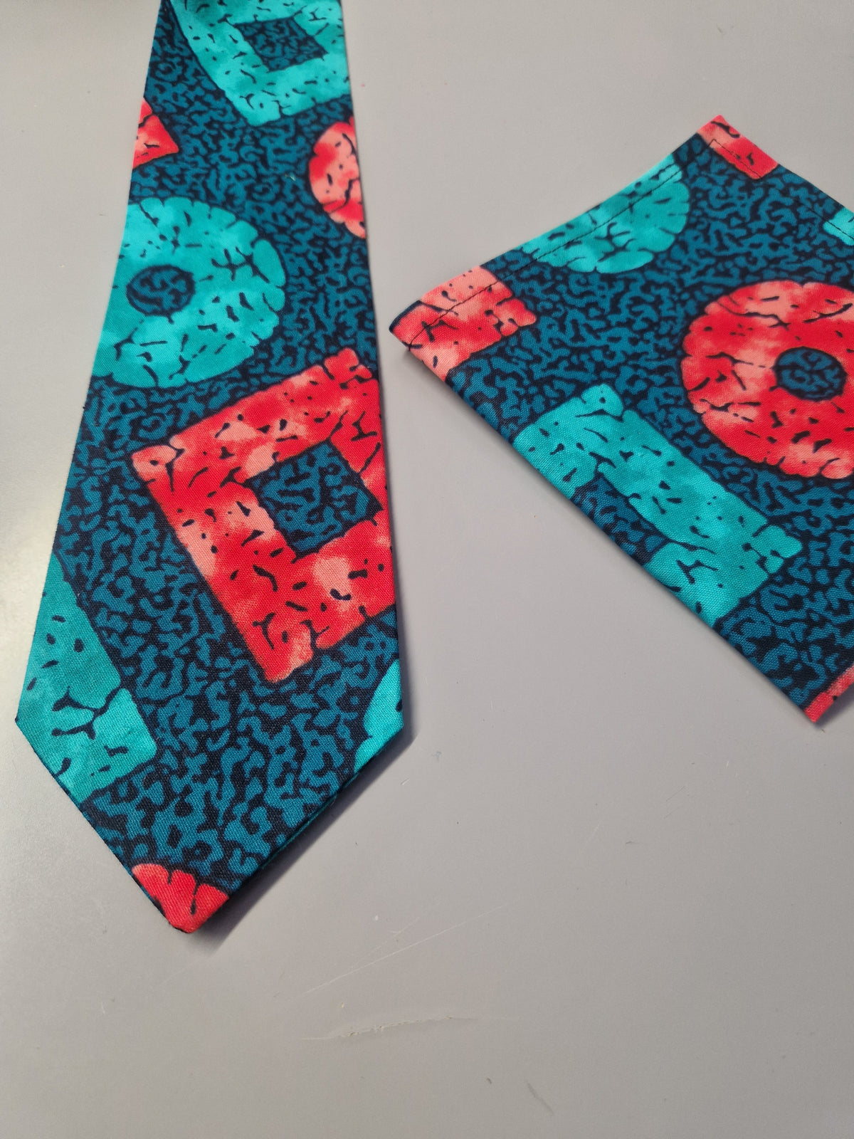 African Print Tie Gift Set - Assorted Colours