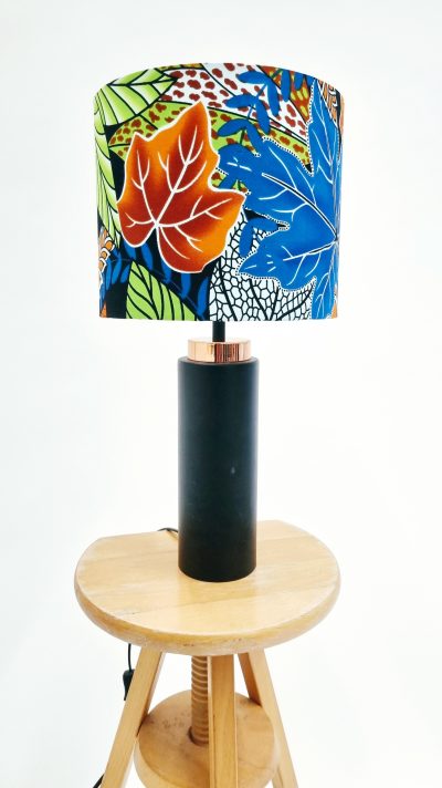 lampshade on a lamp stand
