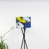 Blue yellow floral lampshade