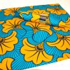 African Print Table Runner and Napkins Set - Teal - Image 2