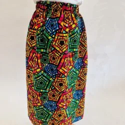 Full Length African Print Skirt - Multi