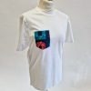 Unisex Applique Pocket T-shirt - Black or White - Image 3