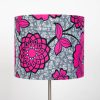 African Print Lampshade 15-45cm - Pink Grey - Image 3