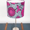 African Print Lampshade 15-45cm - Pink Grey - Image 4