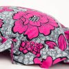 Statement Square Ruffle Cushion - Pink Grey - Image 3