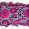 Statement Rectangle Ruffle Cushion - Pink Grey - Image 2
