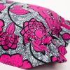 Statement Rectangle Ruffle Cushion - Pink Grey - Image 4