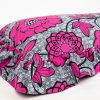 Statement Rectangle Ruffle Cushion - Pink Grey - Image 5