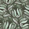 Statement Square Ruffle Cushion - Green - Image 4
