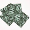 African Print Table Runner and Napkins Set - Green - Image 2