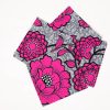 African Print Table Runner and Napkins Set - Pink Grey - Image 3