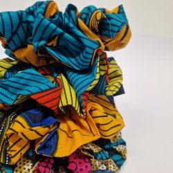 Large African Print Hair Scrunchie - Assorted Colours