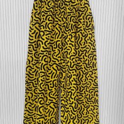 African Print Palazzo Style Trousers - Lemonade